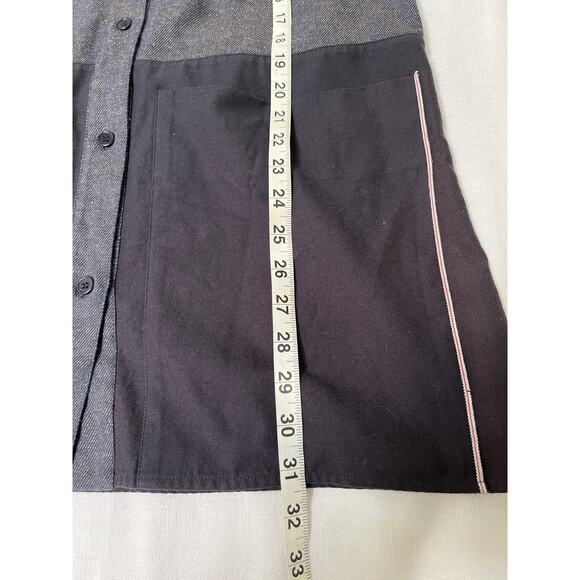 Billy Reid Made in Italy two tone dress Button Down Shirt Size XS - Picture 6 of 6